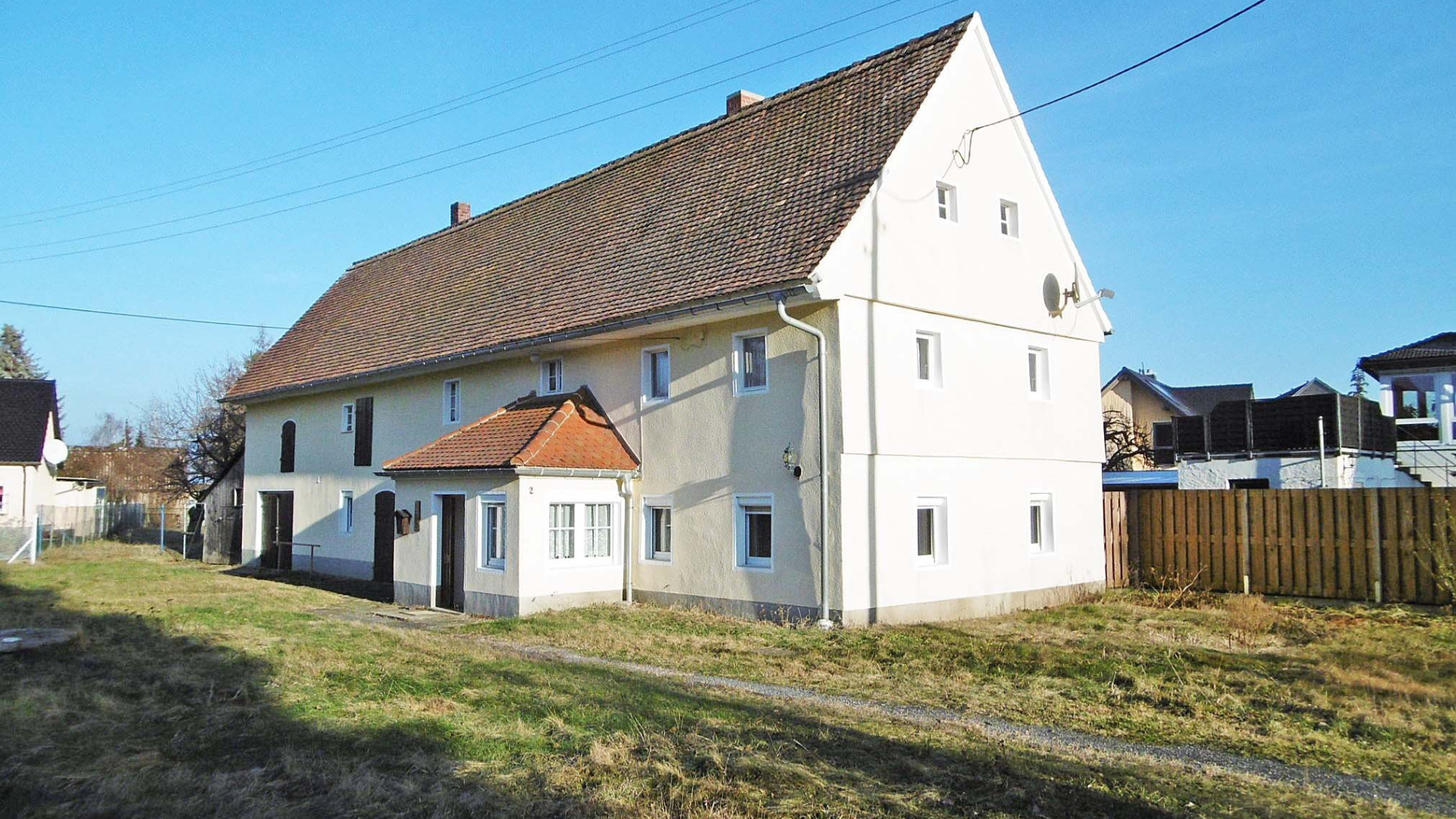 Bauernhaus bei Bautzen in ländlicher Idylle